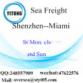 Shenzhen poort LCL consolidatie naar Miami